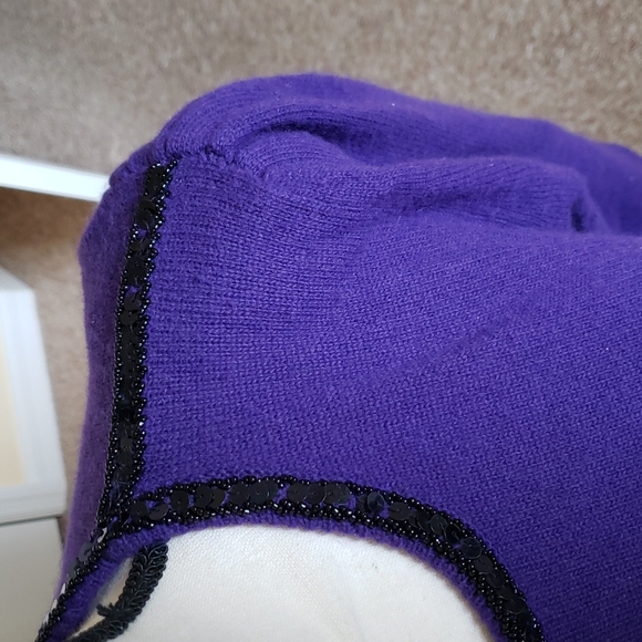 Vintage Sweater Lambs Wool & Angora With Sequins - Picture 3 of 13